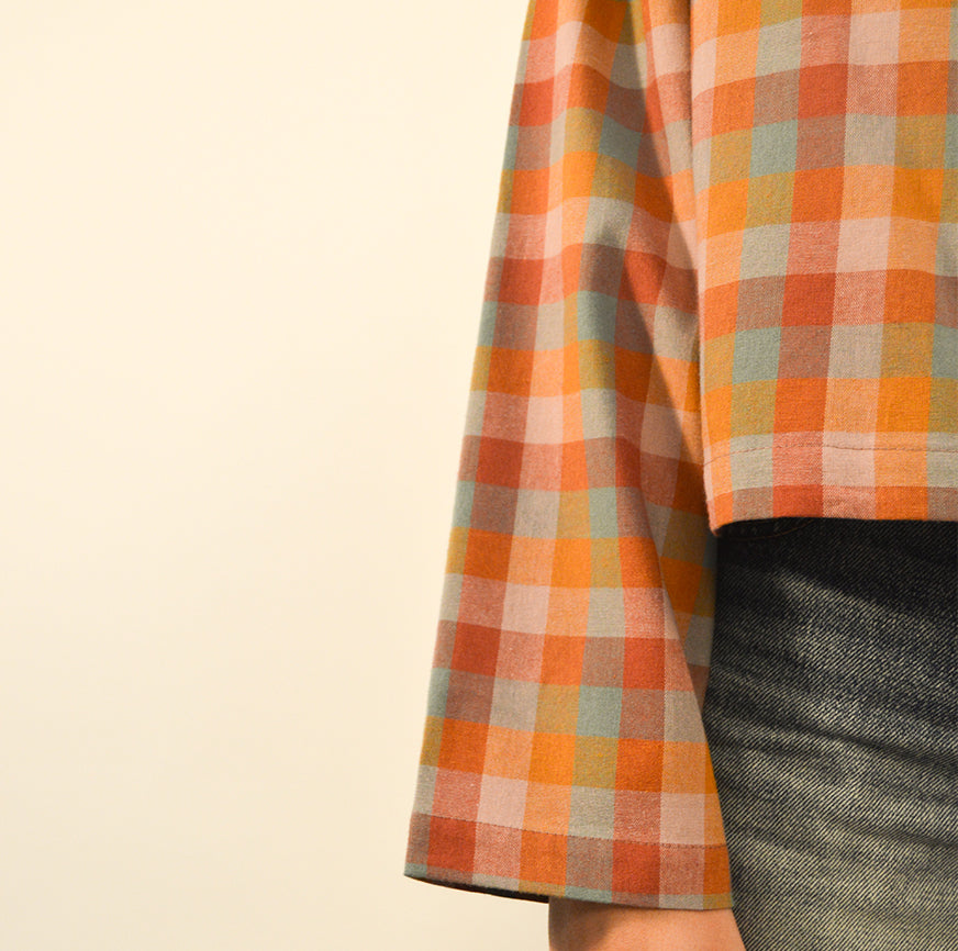 SEWING KIT GALA BLOUSE MULTICOLOR CHECKERED