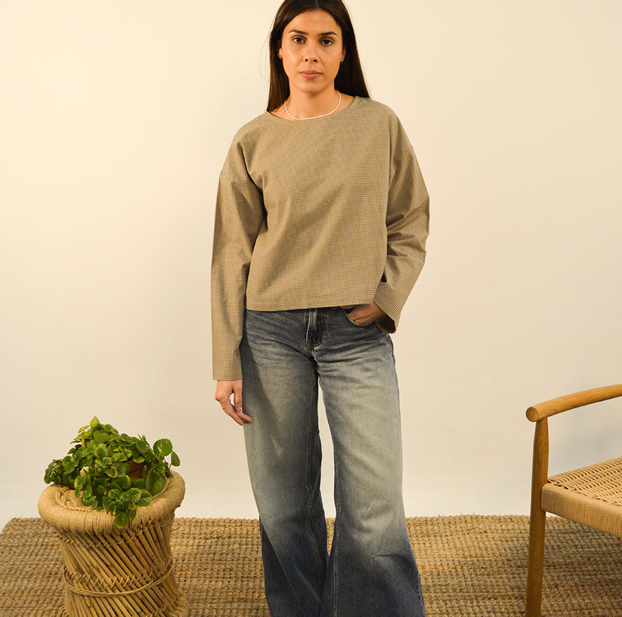 KIT DA CUCITO BLUSA GALA FARINA D&