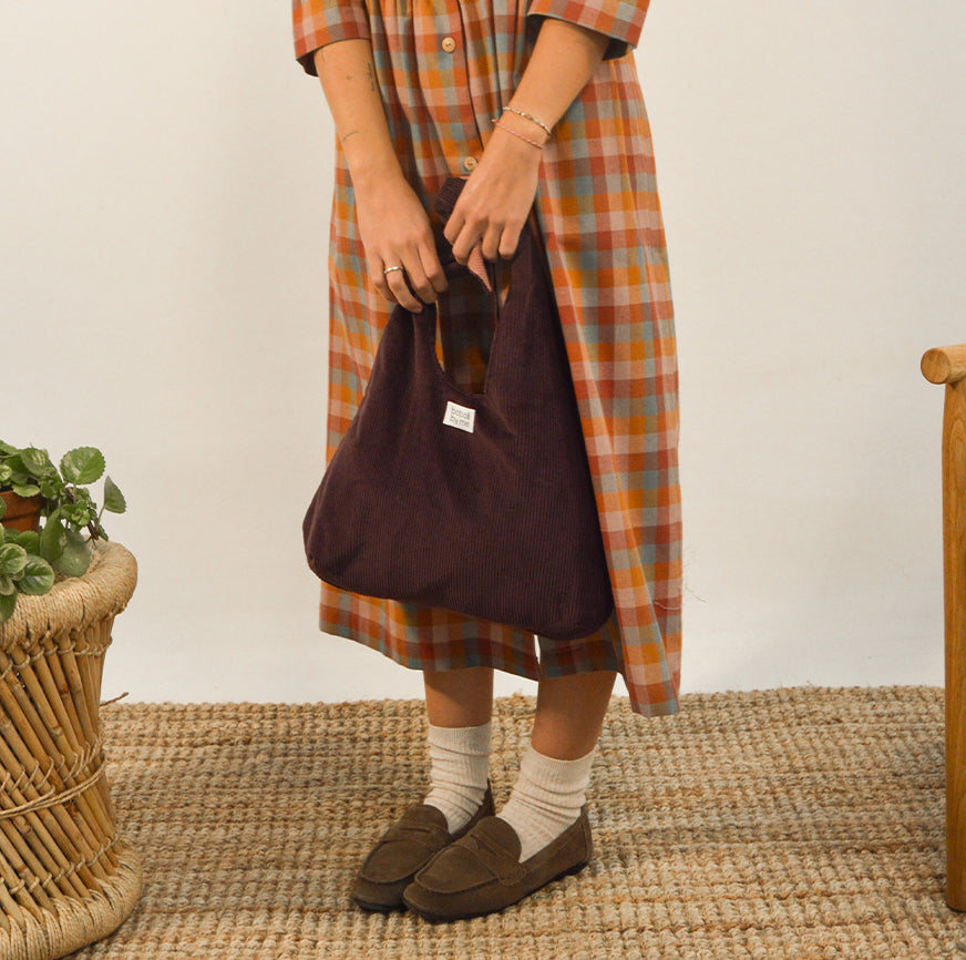 KIT COSTURA BOLSO ATENEA PANA BERENJENA