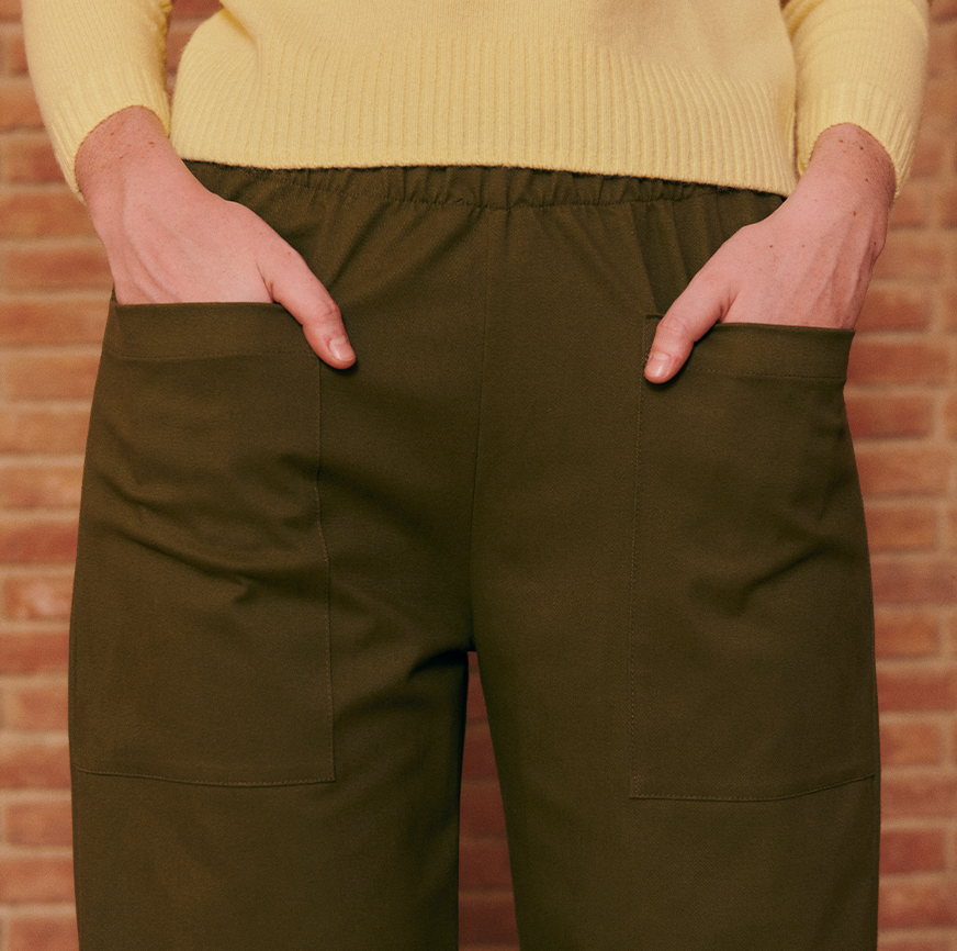KIT CUCITO PANTALONI CLARA BEIGE