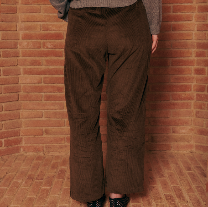 KIT COUTURE PANTALON CLARA EN VELOURS CÔTELÉ MOUTARDE