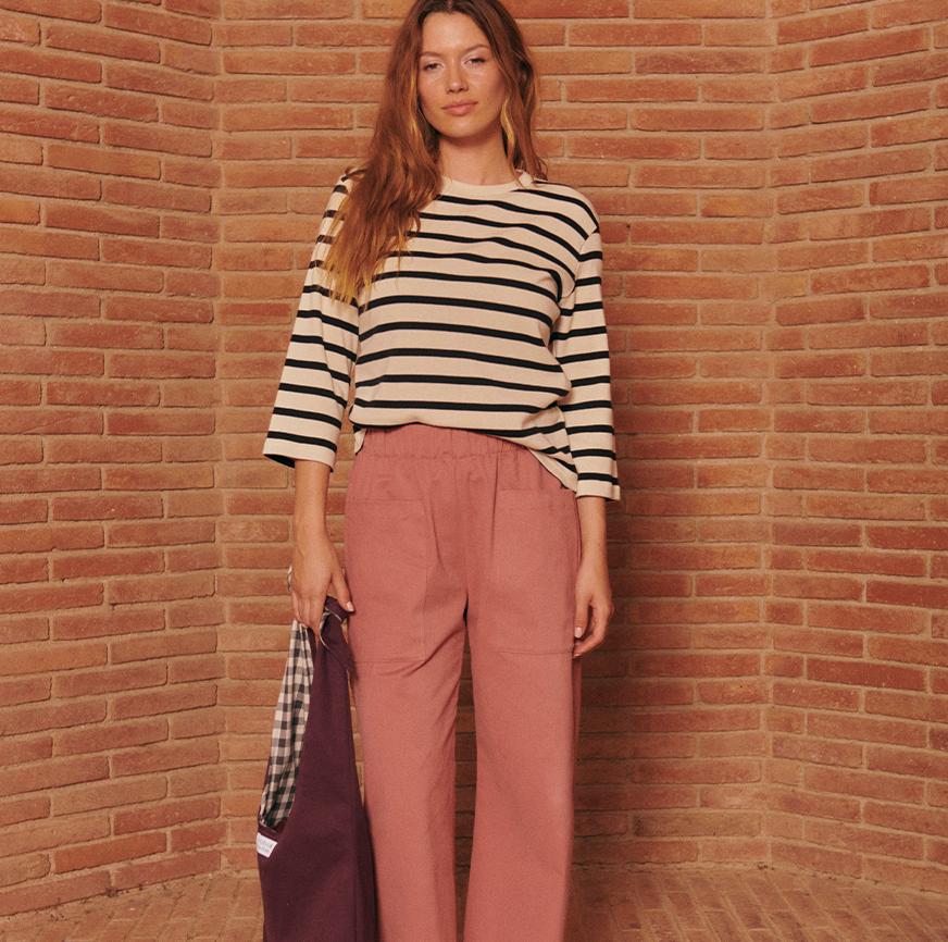 KIT DA CUCITO PANTALONI CLARA ROSA