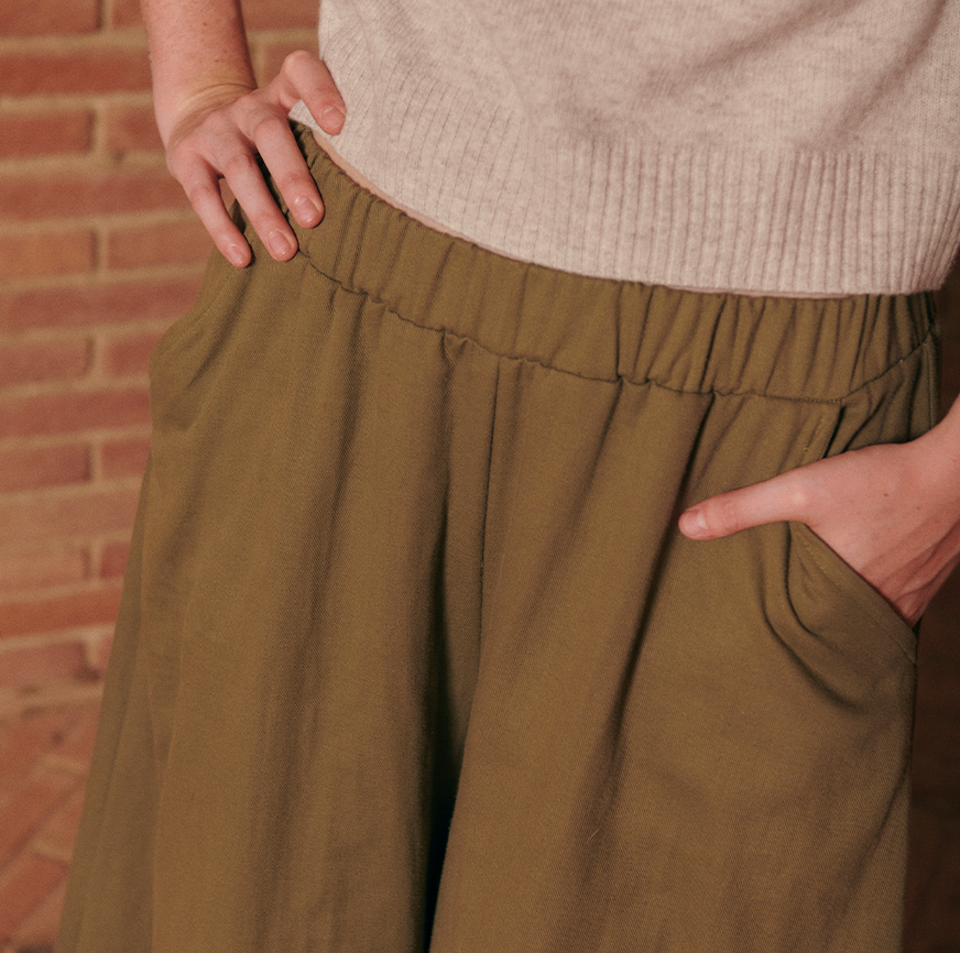 KIT DA CUCITO PANTALONI ZOEY KAKI
