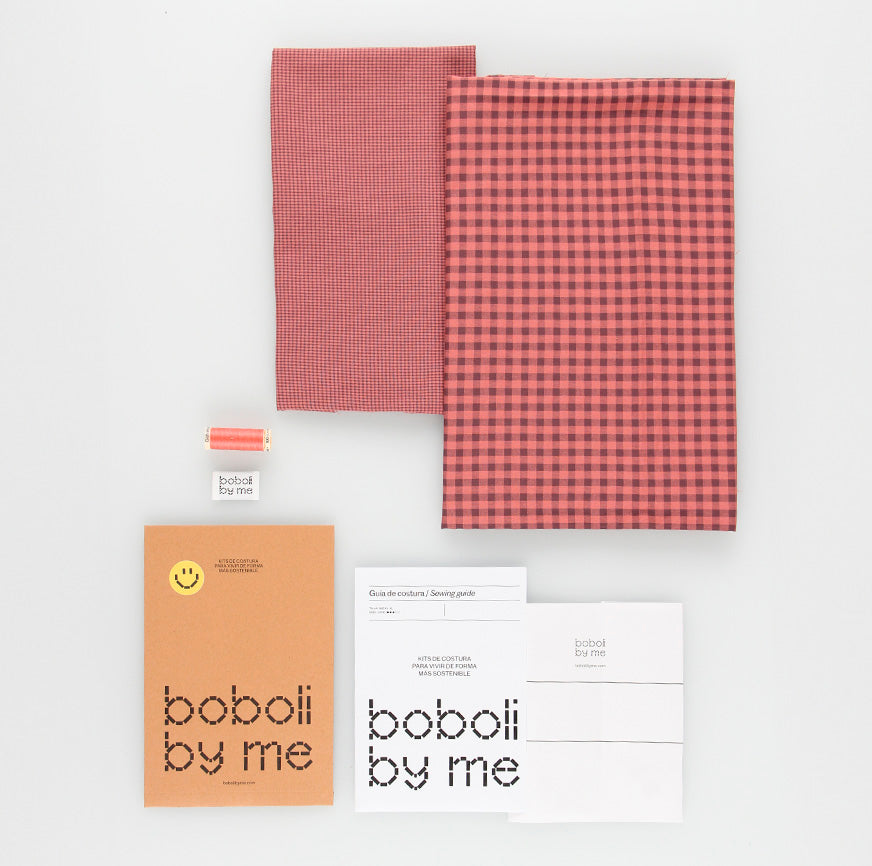 ADA DRESS SEWING KIT PINK AND GRAY GINGHAM