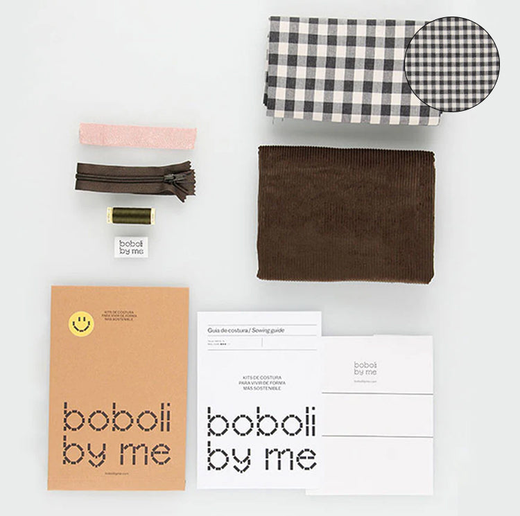 KIT DA CUCITO ANNIE BORSA IN VELLUTO A COSTE BRONZO