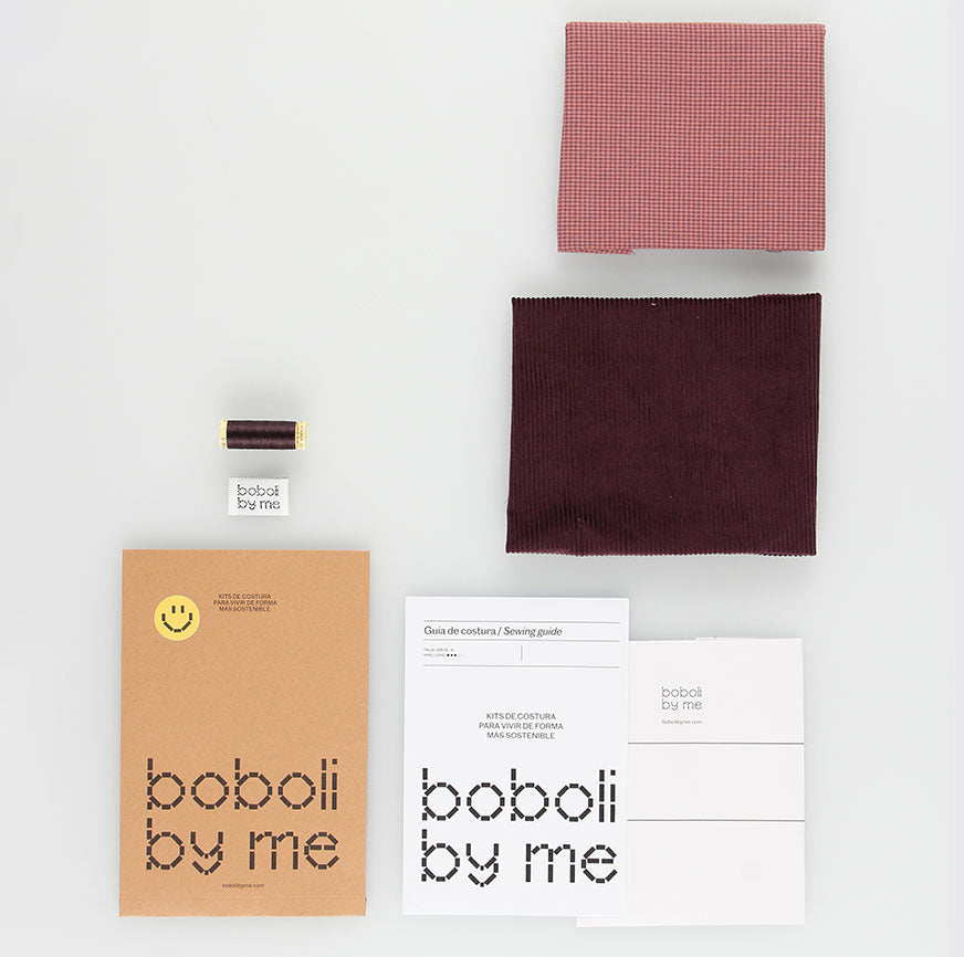 KIT COSTURA BOLSO ATENEA PANA BERENJENA