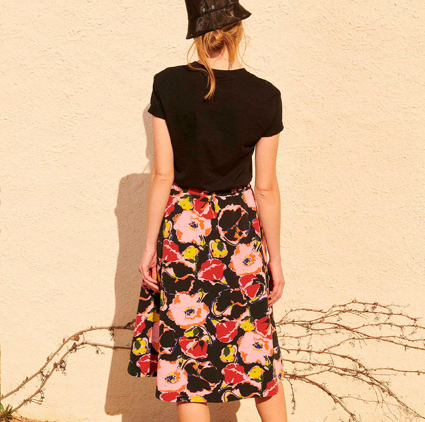 KIT DE COUTURE JUPE MIDI FLEURS AURORA