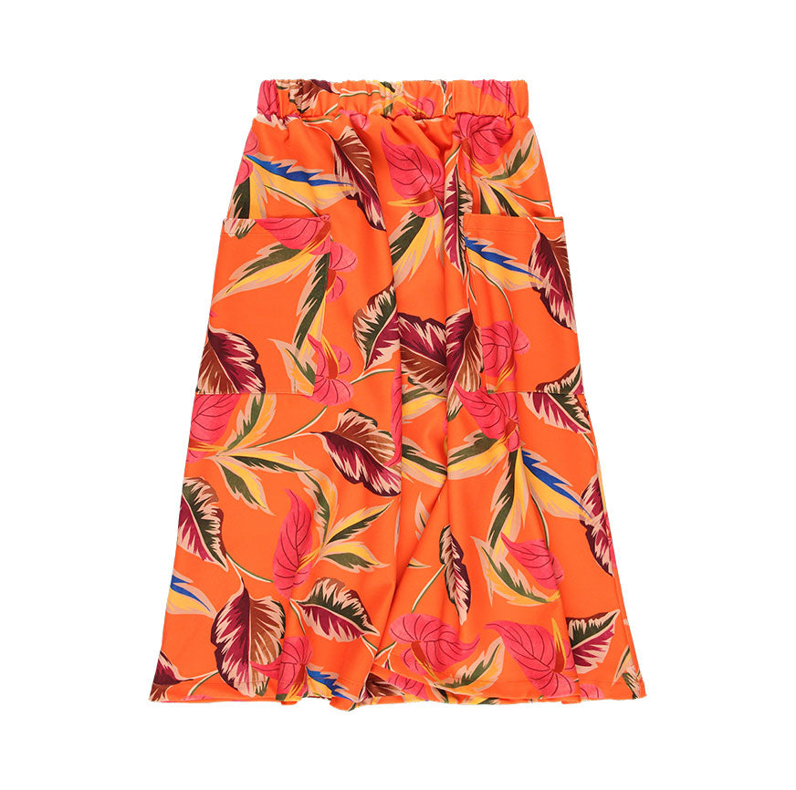 AURORA ORANGE FLOWER MIDI SKIRT SEWING KIT