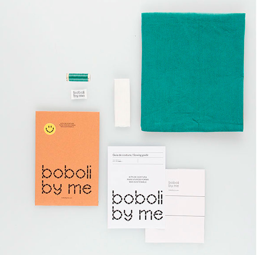 KIT DA CUCITO PER PANTALONI VERDE MUSCHIO CHIARO