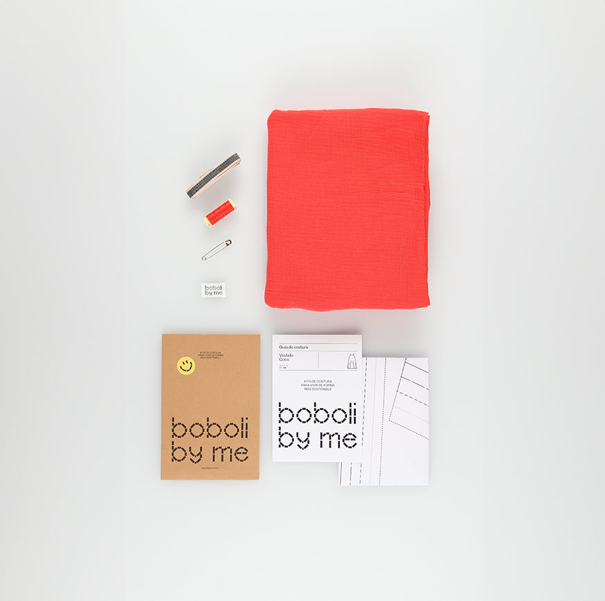 SEWING KIT DRESS COCONUT CORAL