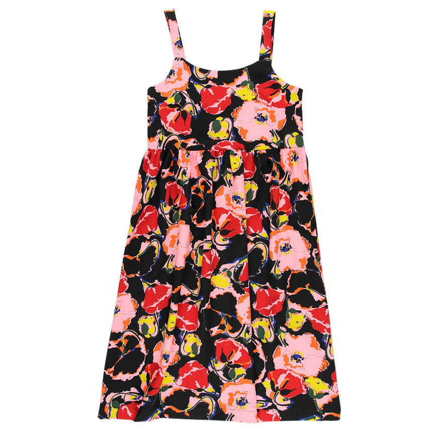 SEWING KIT MIDI STRAP DRESS ELSA FLOWERS