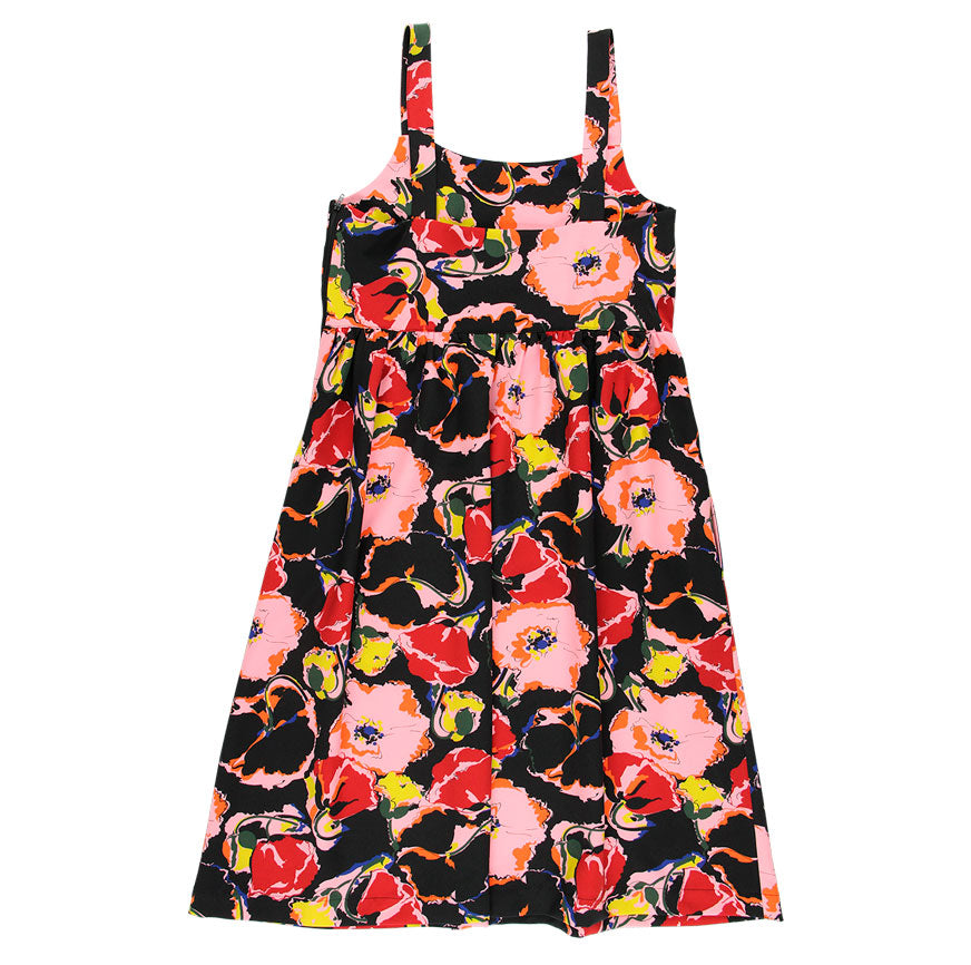 SEWING KIT MIDI STRAP DRESS ELSA FLOWERS