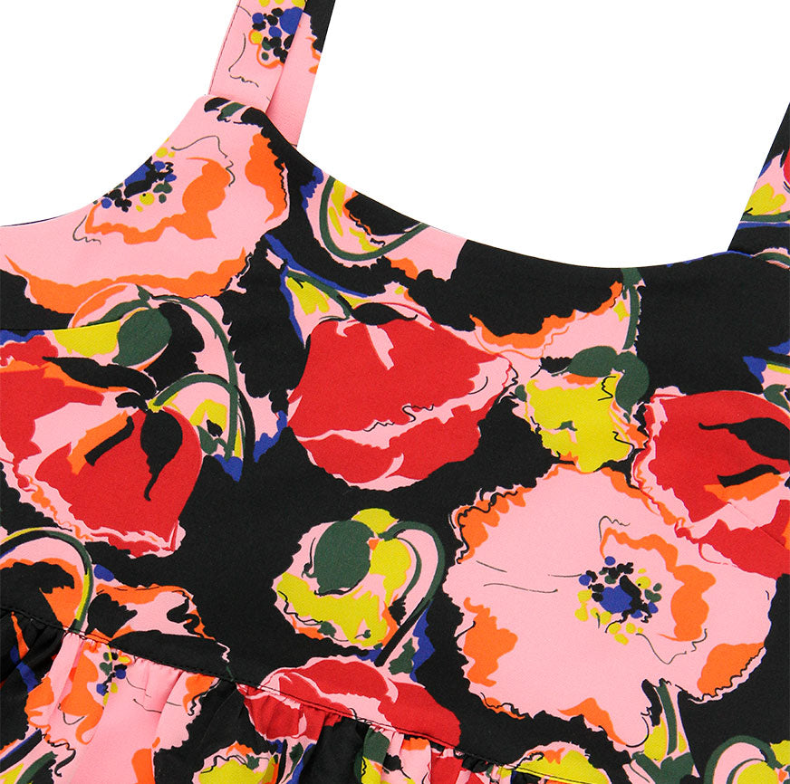 SEWING KIT MIDI STRAP DRESS ELSA FLOWERS