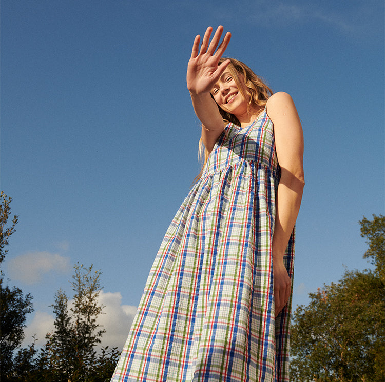 SEWING KIT MIDI STRAP DRESS ELSA MULTICOLOR