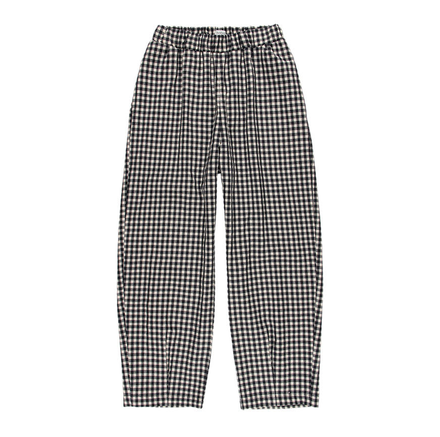 KIT DE COUTURE PANTALON ELVIRA VICHY NOIR ET BLANC