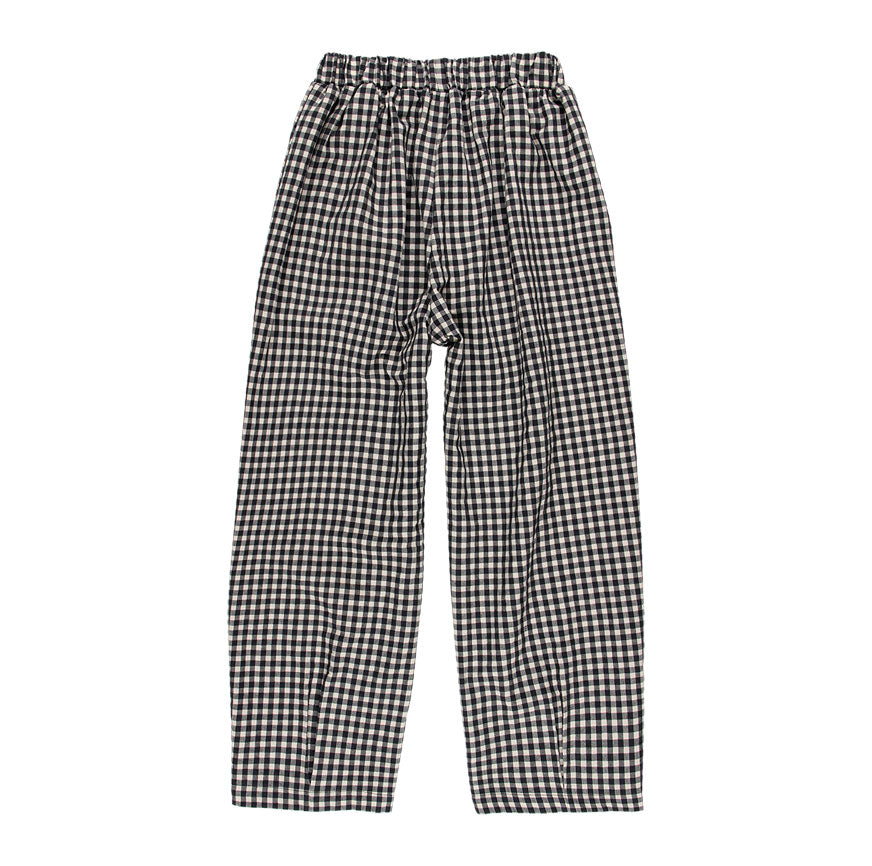 KIT DE COUTURE PANTALON ELVIRA VICHY NOIR ET BLANC