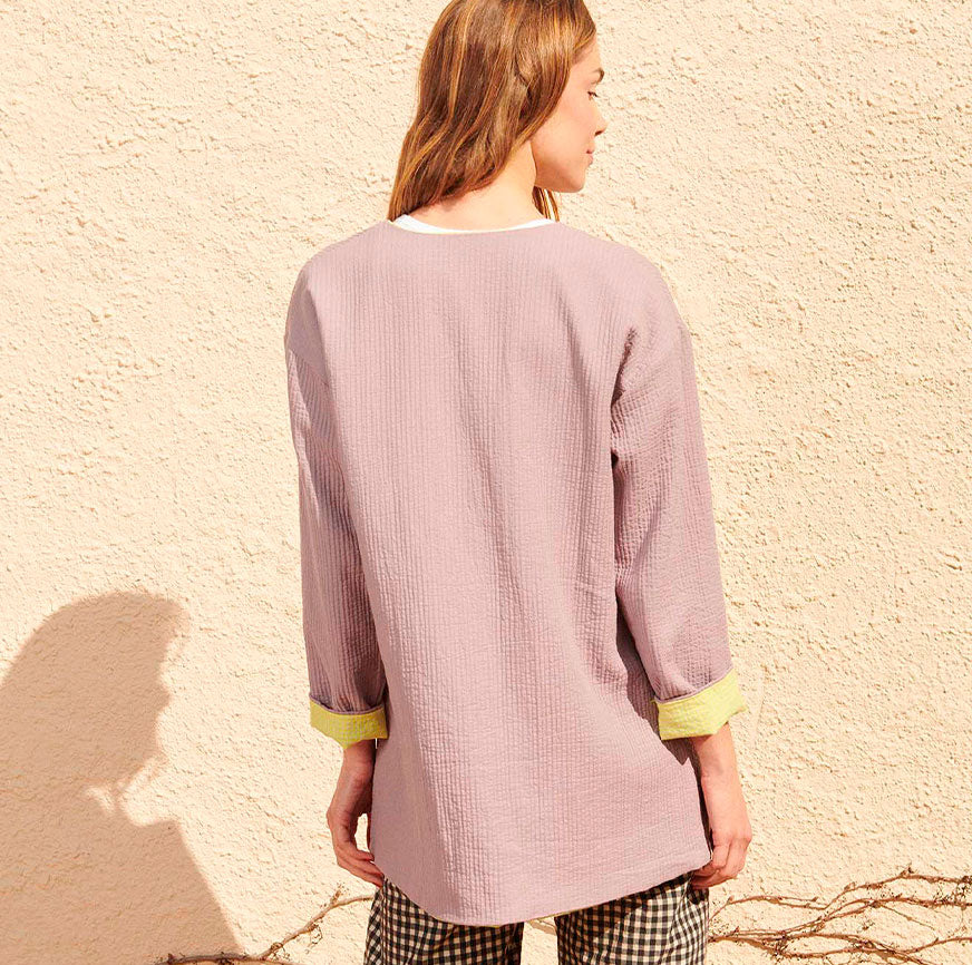 KIT COSTURA CHAQUETA LARGA EMILY L MALVA