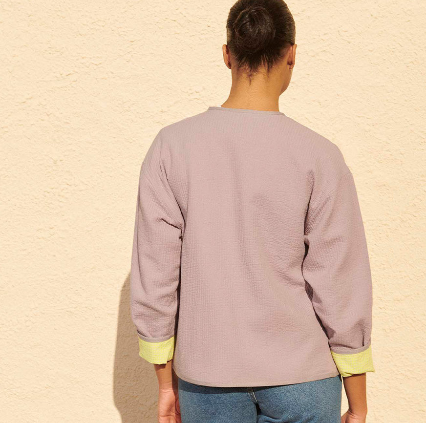 KIT COSTURA CHAQUETA CORTA EMILY MALVA