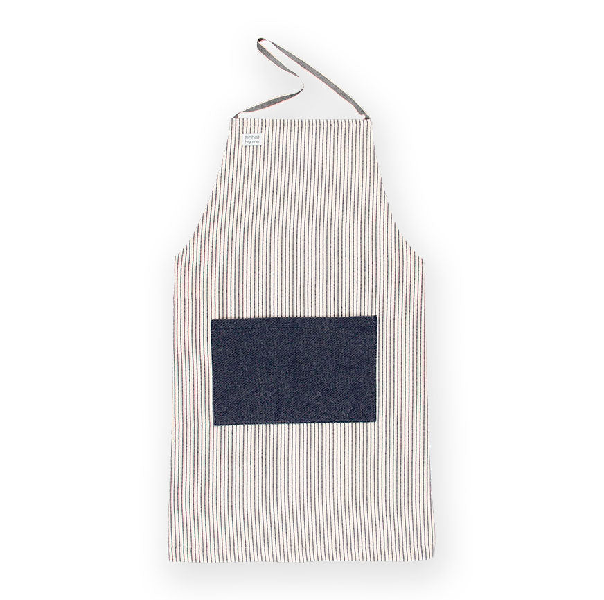 KIT CUCITO GREMBIULE FERRAN A RIGHE FINE NAVY