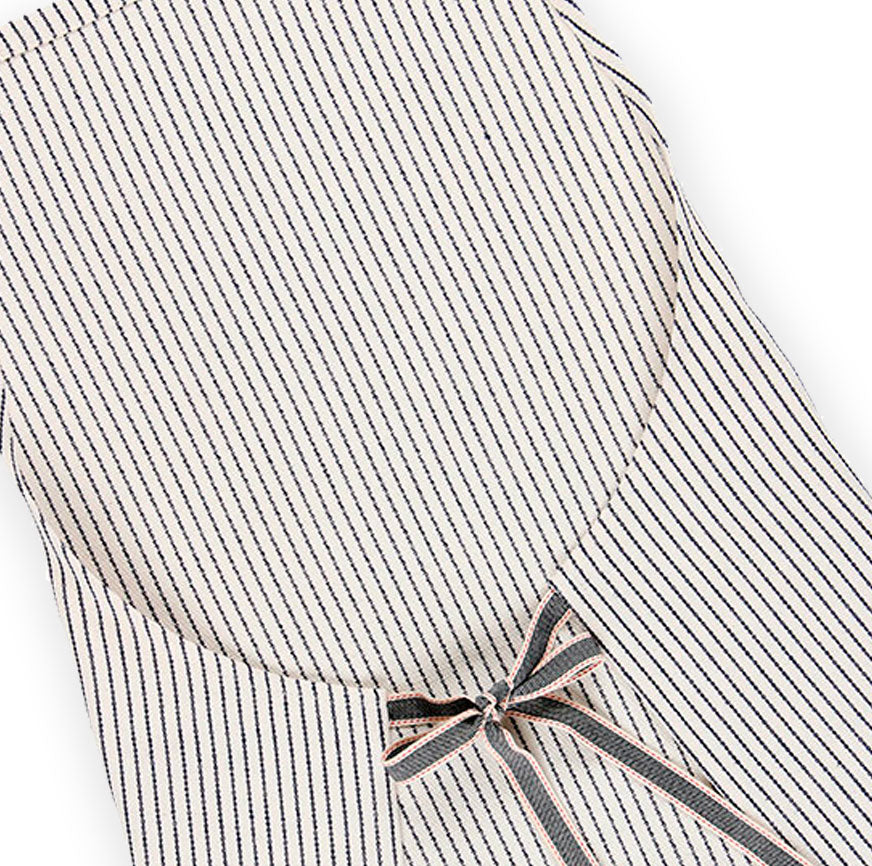 KIT CUCITO GREMBIULE FERRAN A RIGHE FINE NAVY