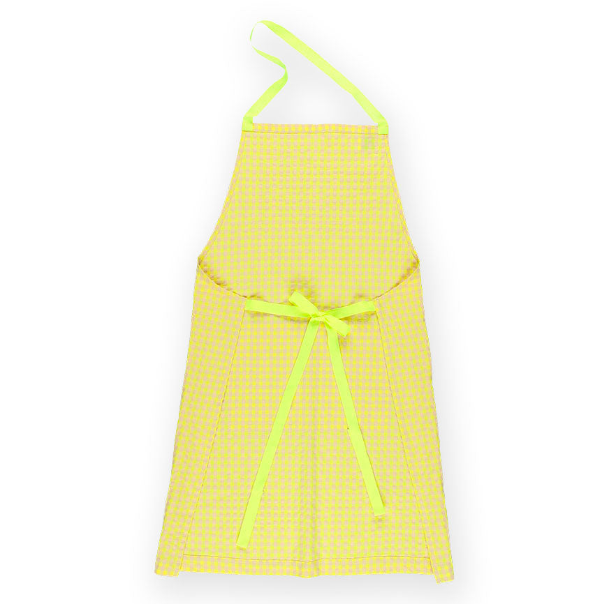 KIT COSTURA DELANTAL FERRAN VICHY AMARILLO FLUOR