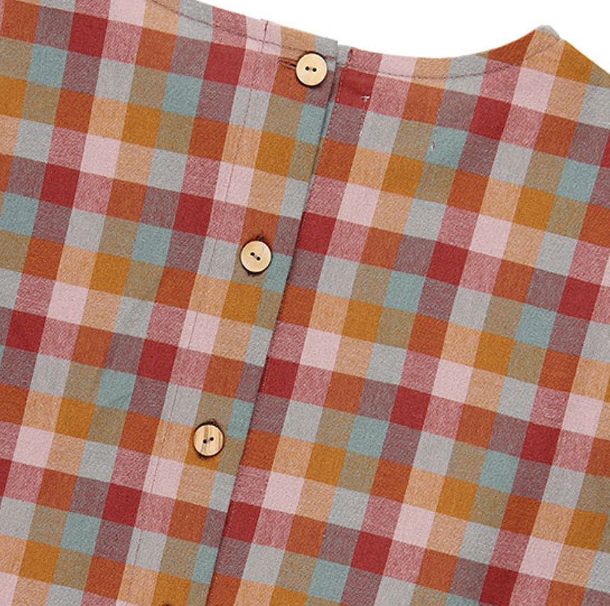 SEWING KIT GALA BLOUSE MULTICOLOR CHECKERED