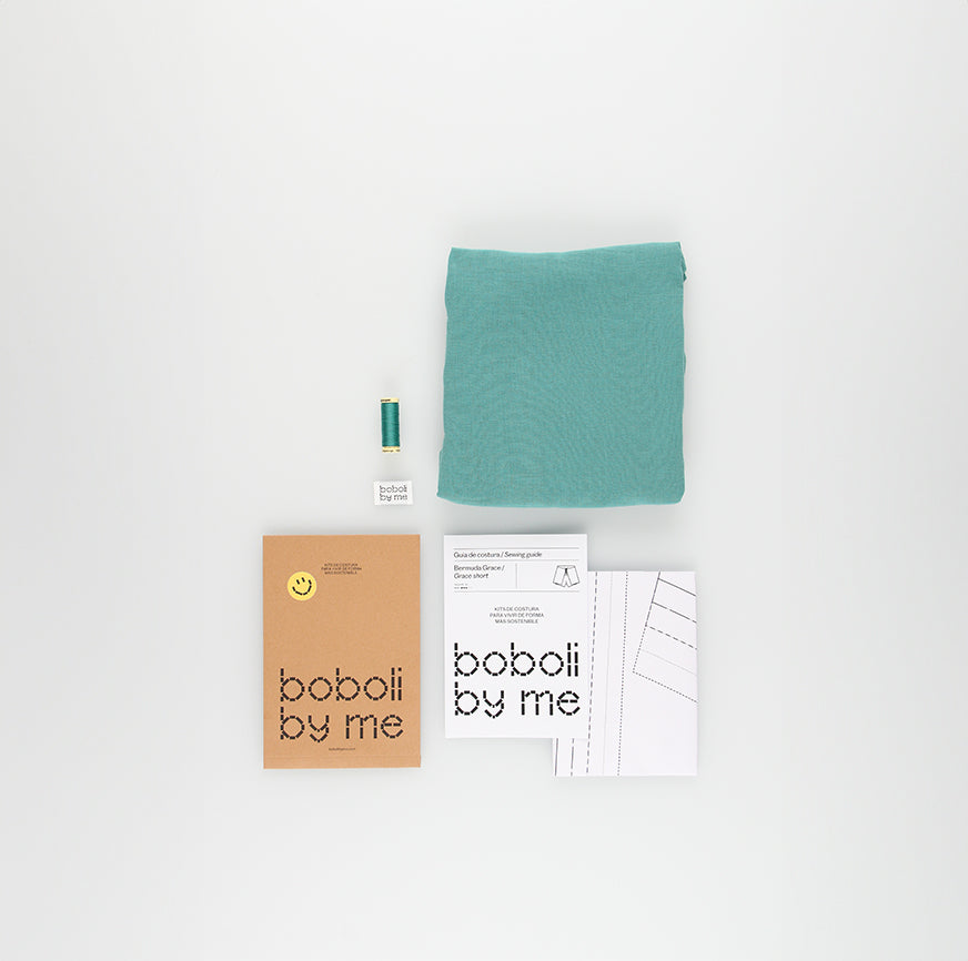 KIT COSTURA SHORT GRACE AGUA TURQUESA