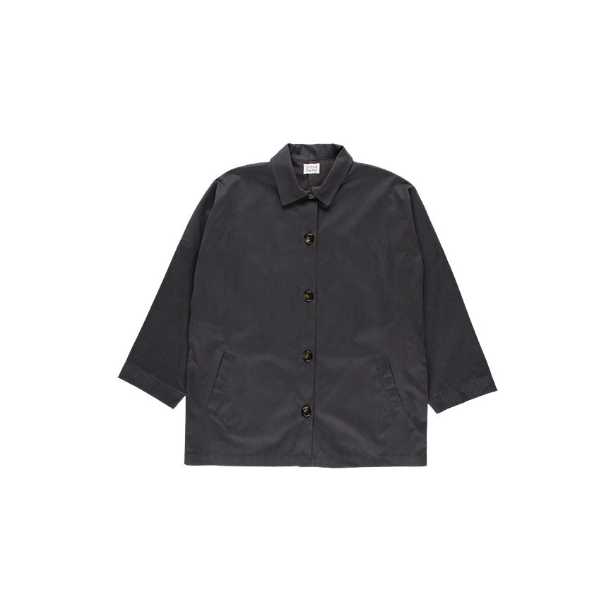 SEWING KIT WORKER JACKET IRIS CHARCOAL GRAY