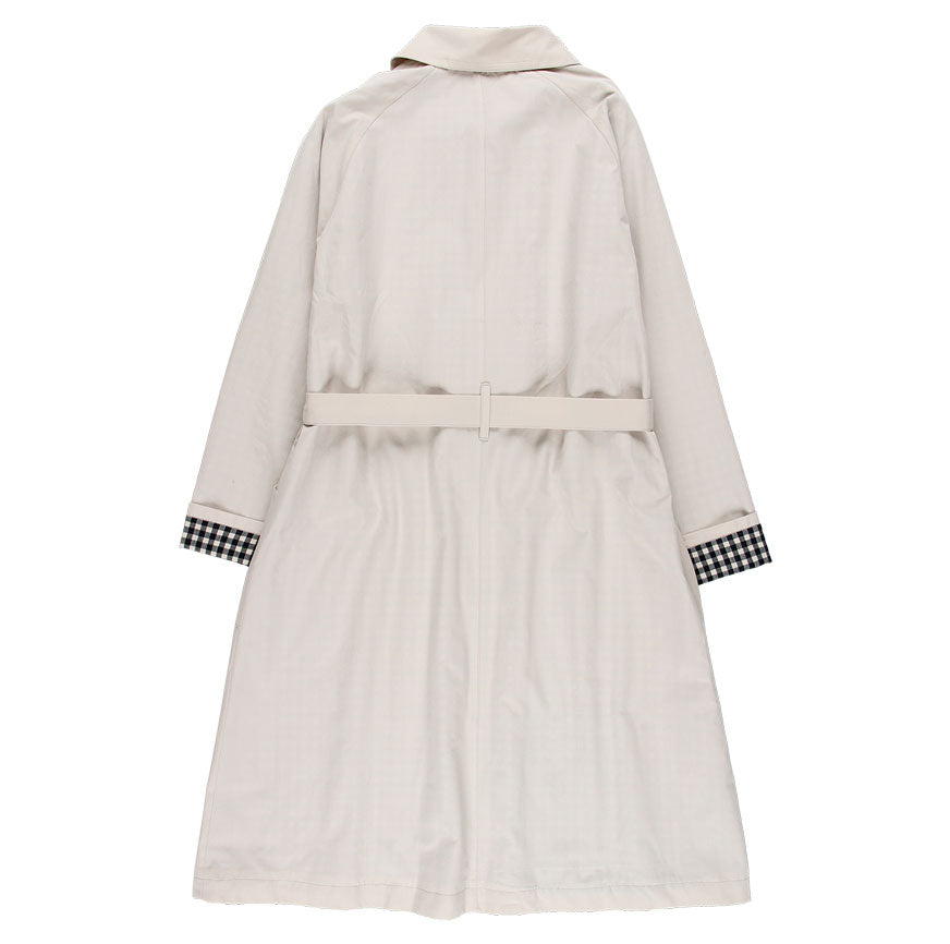 KIT DA CUCITO TRENCH JACKIE NERO VICHY BEIGE