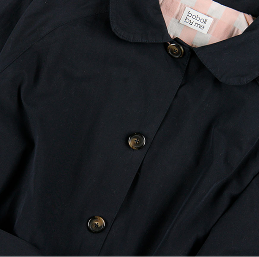 KIT DE COUTURE TRENCH JACKIE BLEU MARINE ET ROSE