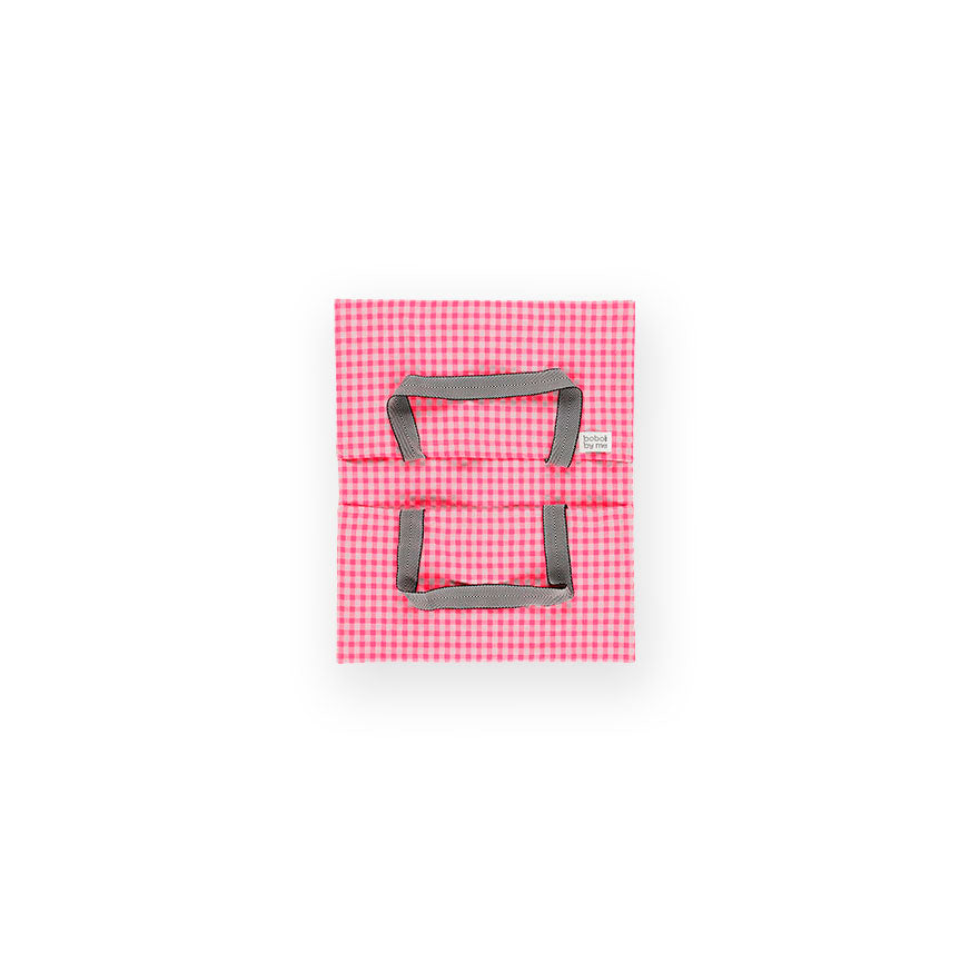 KIT CUCITO PORTATORTE JAMIE VICHY ROSA FLUO