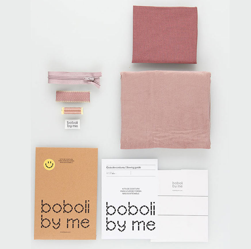 KIT DA CUCITO BORSA DA VIAGGIO JONES ROSA PALLIDO
