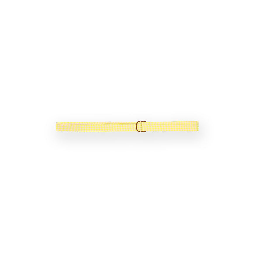 KIT COSTURA CINTURÓN LEIA MICRO VICHY AMARILLO FLÚOR