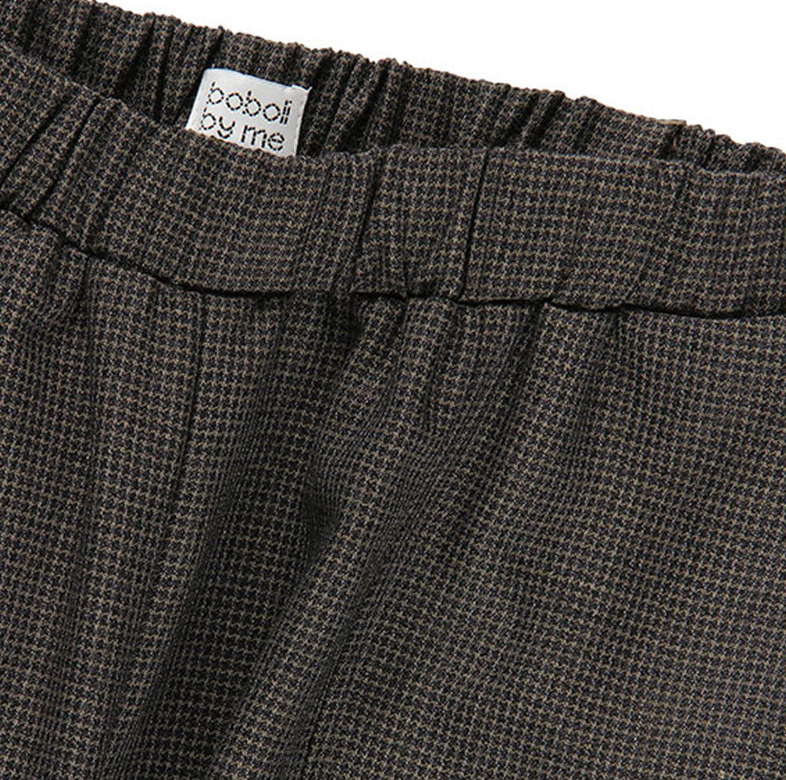 KIT DE COUTURE PANTALON LENA PIED-DE-POULE GRIS PANTALON MARENGO