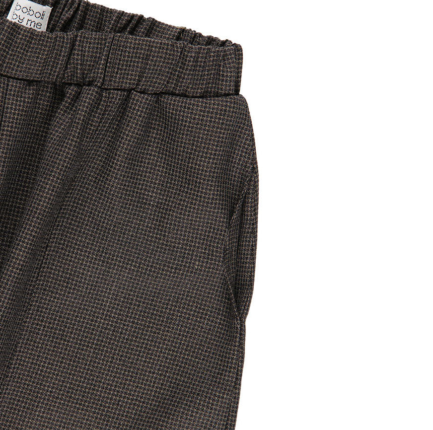 KIT DI CUCITO PANTALONI PIED-DE-POULE LENA GRIGIO MARENGO