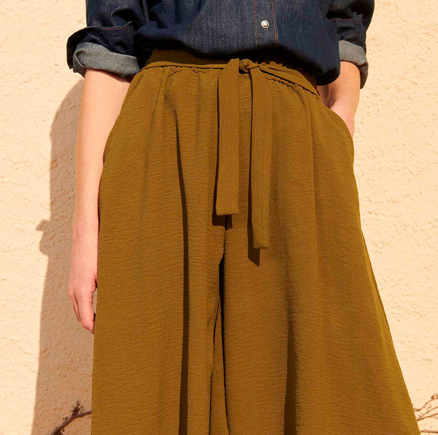 KHAKI LINEN PANTS SEWING KIT