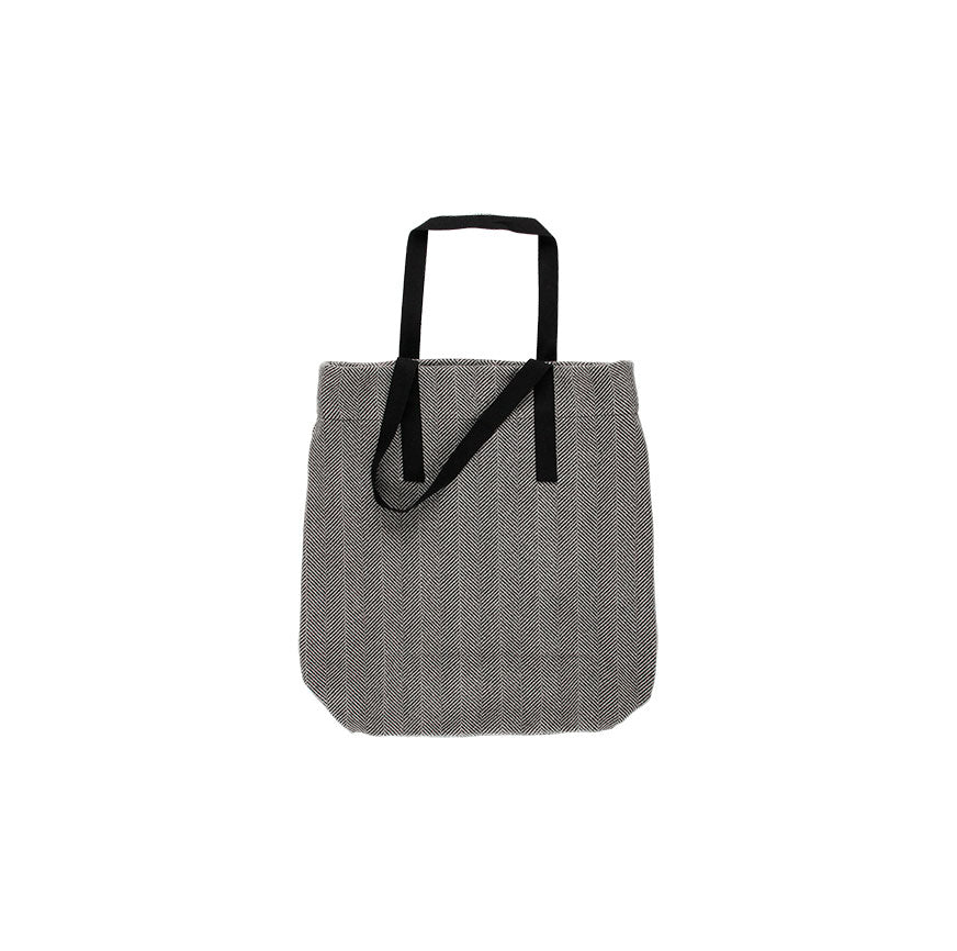 KIT CUCITO BORSA TOTE LOLA GRIGIA CON FIOCCO DI PESCE