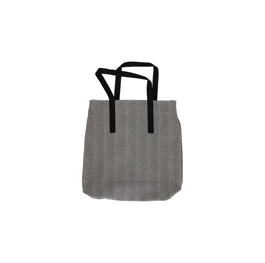 KIT CUCITO BORSA TOTE LOLA GRIGIA CON FIOCCO DI PESCE