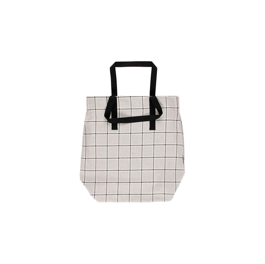 SEWING KIT TOTE BAG LOLA LIGHT GRAY LINES