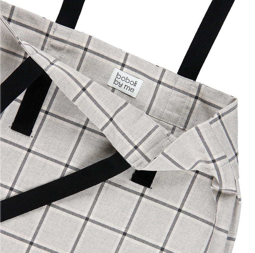 SEWING KIT TOTE BAG LOLA LIGHT GRAY LINES