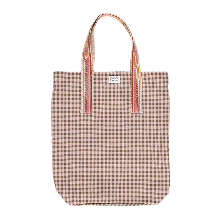 KIT COSTURA BOLSA LOLA SPECIAL EDITION VICHY ROSA Y MARRÓN
