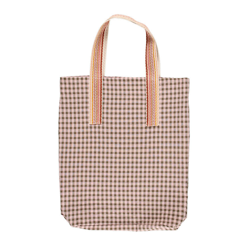 KIT COSTURA BOLSA LOLA SPECIAL EDITION VICHY ROSA Y MARRÓN