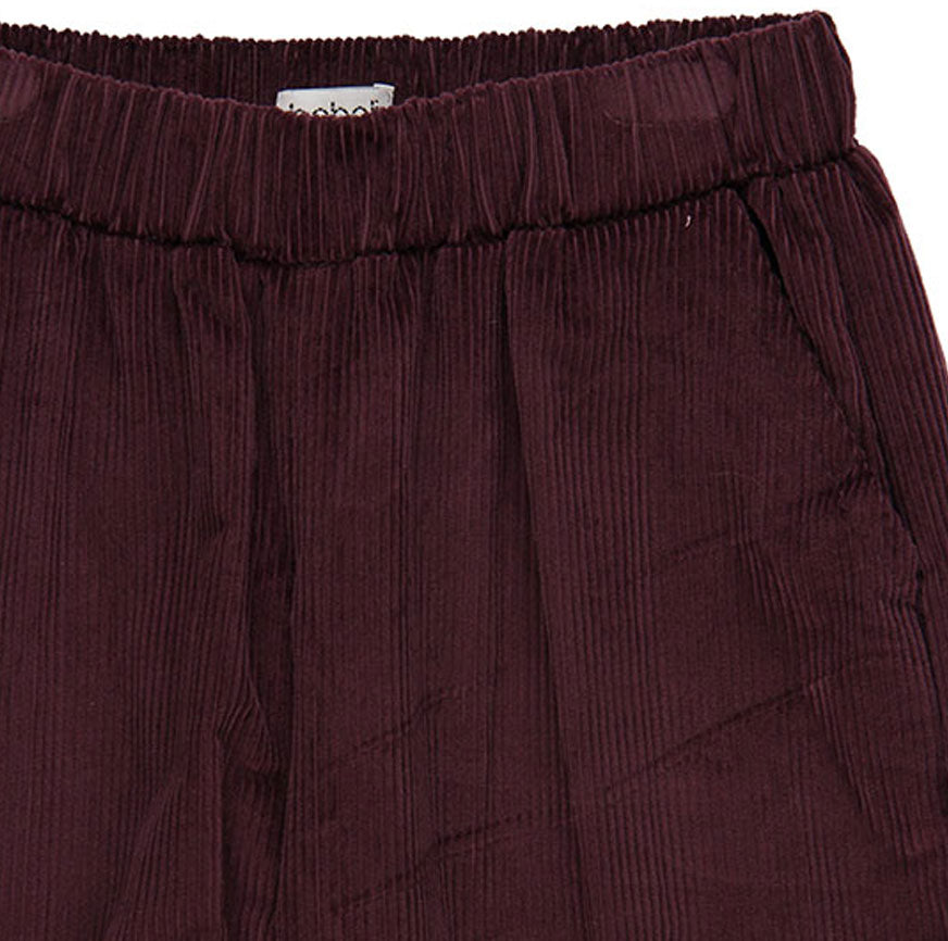 KIT DE COUTURE POUR PANTALON LUCCA VELOURS CÔTELÉ AUBERGINE