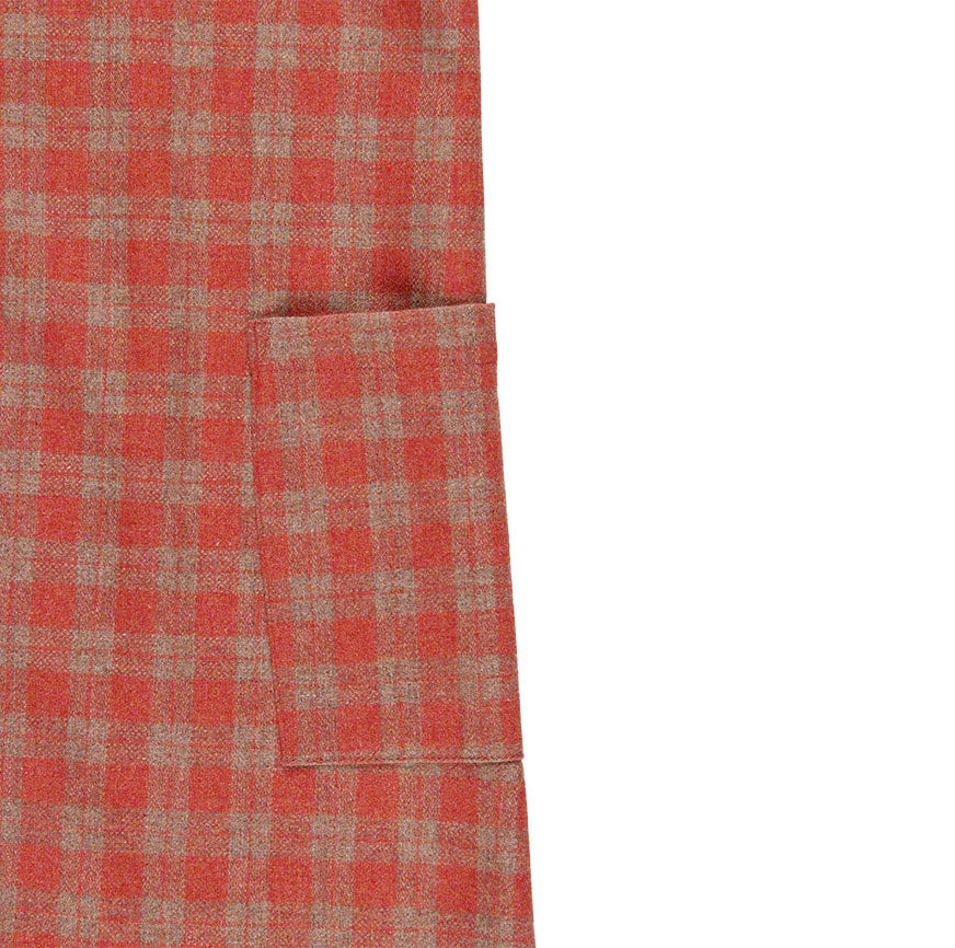 SEWING KIT PINAFORE MAIA ORANGE CHECKS