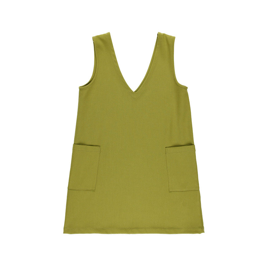 KIT DE COUTURE TABLIER MAIA VERT GAZON