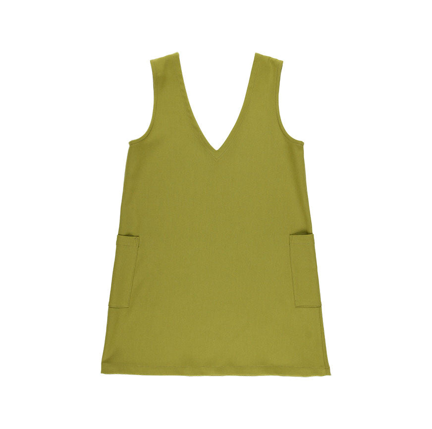 KIT DE COUTURE TABLIER MAIA VERT GAZON