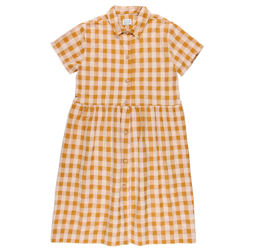 KIT DE COUTURE ROBE MARGA CARREAUX CARAMEL