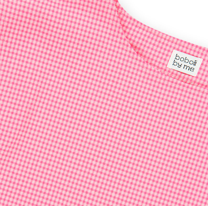 KIT COSTURA TOP MARIE MICRO VICHY ROSA FLÚOR