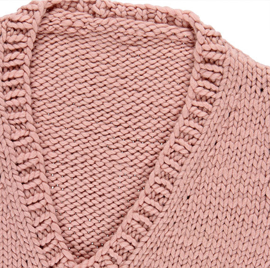 KIT PARA TEJER CHALECO NARA ROSA