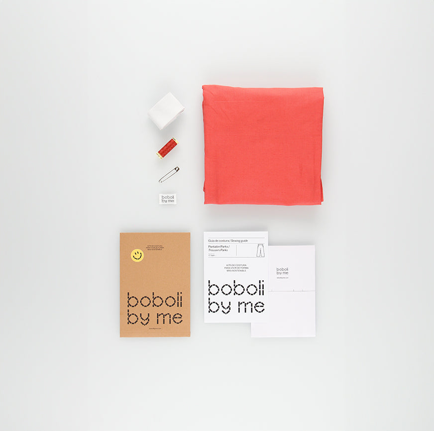 SEWING KIT WIDE PANTS PARKS SALMON